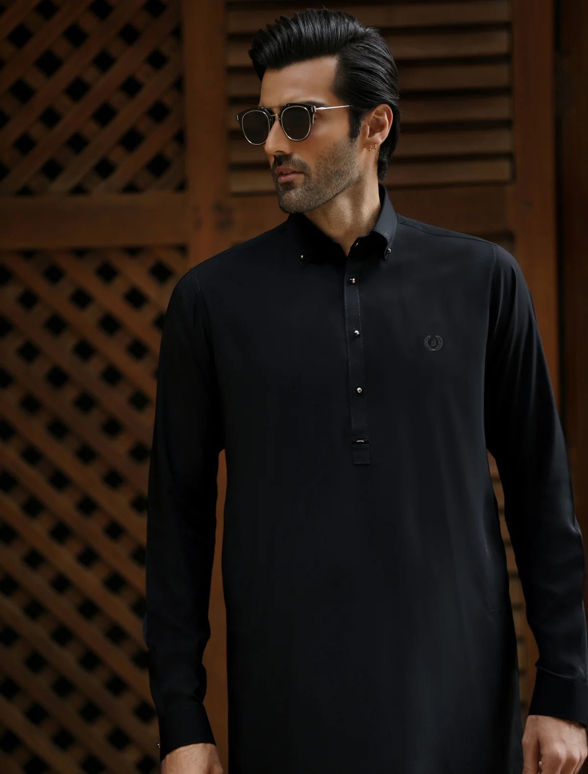 BLACK PREMIUM COTTON KAMEEZ SHALWAR